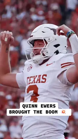 He hit the #boom celly 😅 (via @Texas Football) #cfb #CollegeFootball #texas #hookem