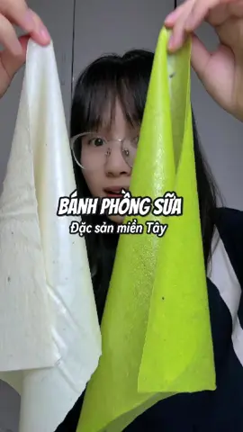 Bánh phồng sữa mà lướt qua tưởng cái khăn đâu á😀 #banhphongsua #reviewanngon #ancungtiktok #fuongthieungu 