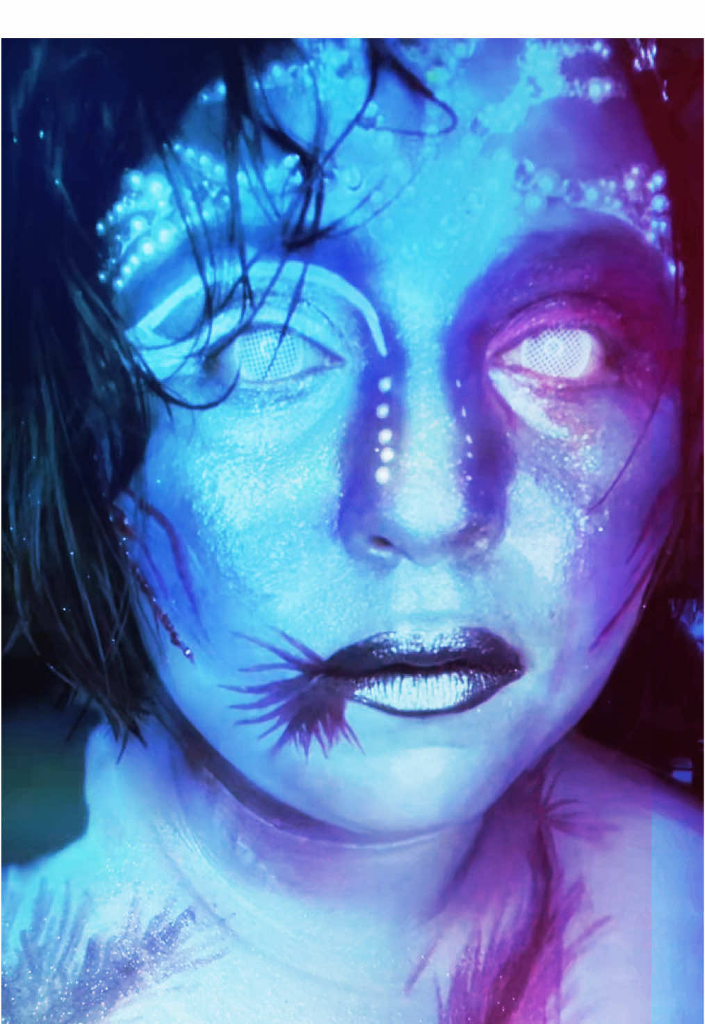 Never Test A Siren’s Warning 🧜🏼‍♀️🌊 . . . #makeuptutorial #siren #horror #makeup #makeupartist #seacreature #fantasy #blue #makeupidea #ocean #fyp #cosplay #specialeffects 