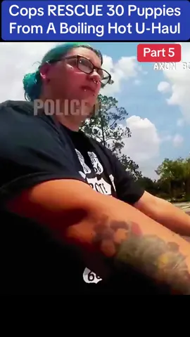 Cops RESCUE 30 Puppies From A Boiling Hot U-Haul #cops #police #dogsoftiktok #viral #usa #flypシ #PetsOfTikTok 