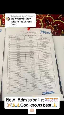 Replying to @Anita Quaye is out check if your name is in 🙏🙏🎉🎉🎉🎉🎉🎉🎉🎊💯✅💯✅
