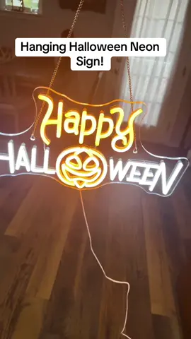 Halloween neon sign! Grab one quick before they run out again!#falldealsforyou #tiktokfinds2024 #tiktokshopblackfriday #halloweendecor #neonsign 