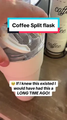 🔥 Soooo cool I can have my hot and cold drink in ONE CUP! Grab one before they sell out at this price! #tiktokshopcybermonday #tiktokshopholidayhaul #tiktokshopblackfriday #falldealsforyou @Splitflask #splitflask #coffeeshop #coffeetime #icedcoffee #iced #coffeetok #hotcold 
