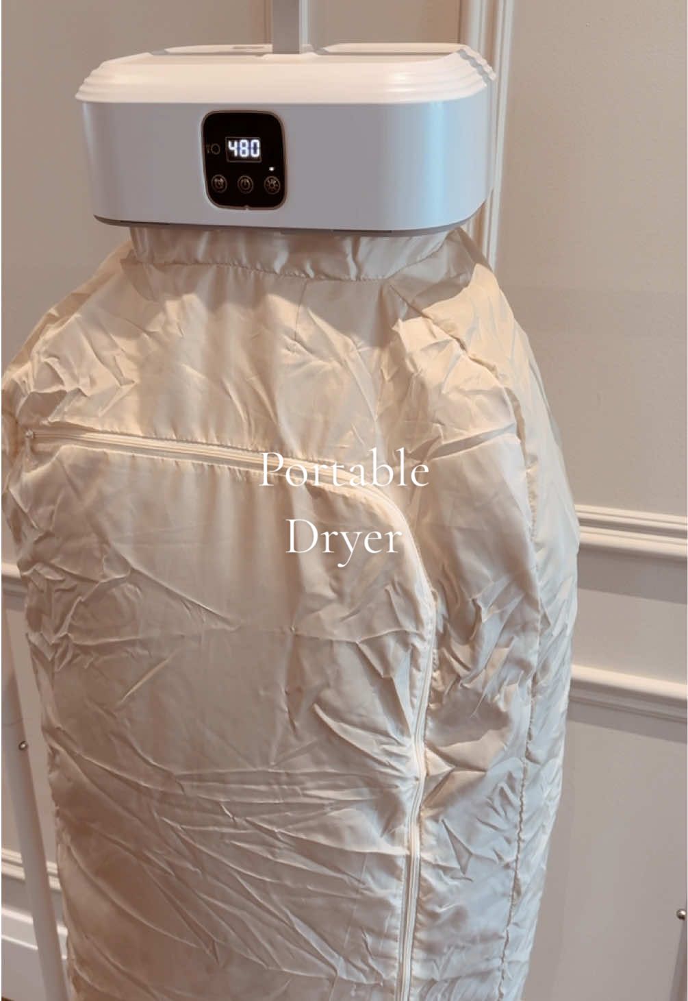 A must have if you travel or are on the go a lot! #portabledryer #dryer #travelessentials #sahm #clothesdryer #amazonfinds 