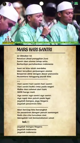 #CapCut Mars Hari Santri Lirik | Az Zahir #azzahir #majelisazzahir #harisantri #22oktober 