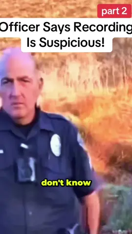 Officer Says Recording Is Suspicious!#cops #fbi #fbi #fypage #audit 
