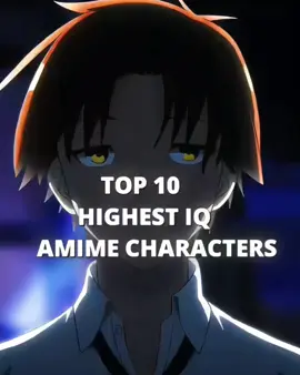 #anime #iq #characters #top 