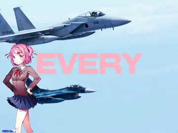 DDLC REFRENCE!?!? #Anime #edits #fighterjet #Jet #aviation #DDLC #ddlc 