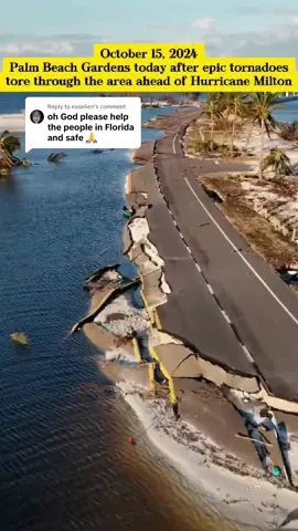 Replying to @esselien October 15, 2024 - Palm Beach Gardens today after epic tornadoes tore through the area ahead of Hurricane Milton #tornado #tornadoes #storm #hurricane #tropical #tropicalstorm #disaster #severeweather #weather #news #hurricanemilton #Milton #today #damage #destroy #beach #PalmBeachGardens #Florida #USA #foryou #viral 