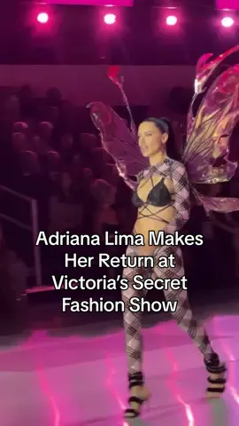 Tonight, supermodel #AdrianaLima made her return at the #VSFashionShow. 