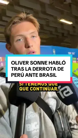 Las sentidas palabras de Oliver Sonne tras la derrota 4-0 de la Selección Peruana ante Brasil.  🎤: @Jason Sanchez Bernales  #ATVDeportes #OliverSonne #SeleccionPeruana #Tiktokfootballacademy #Parati 