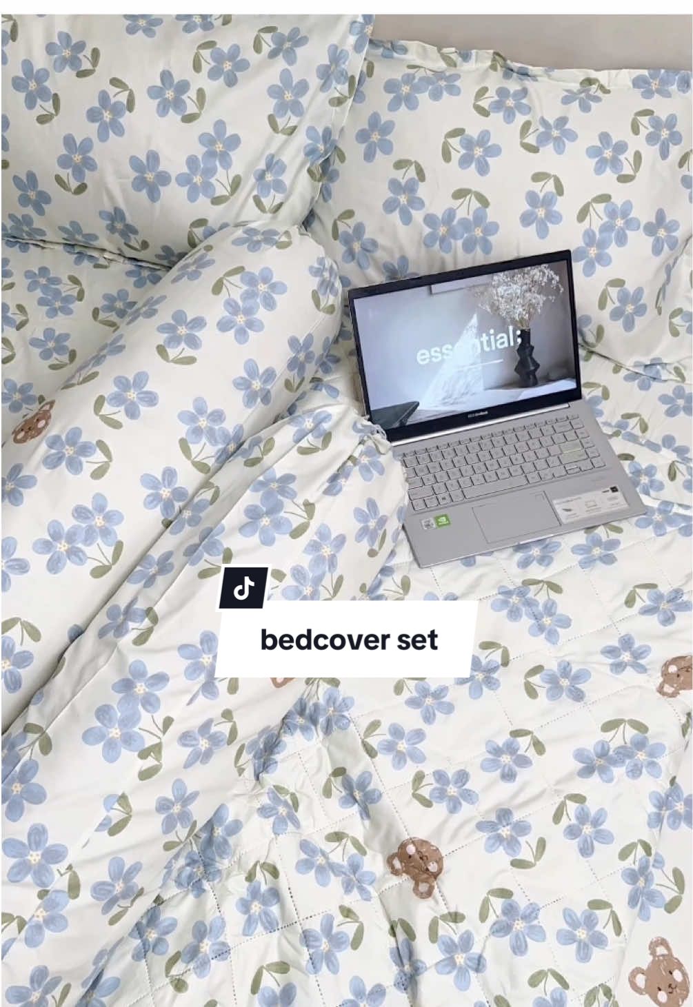 shock sih bedcoverset 100ribu udh lengkap dpt semuanya secantik ini!😭🤍 #bedcoverset #bedcover #longervideos #spreimurah 
