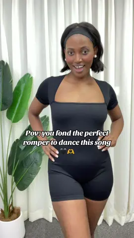 Can never go wrong with a black romper #romper #tiktokshop #falldealsforyou #fallfashion #fall#sportswear #viral #OOTD #fyp #outfit #sports #gym#yoga #hotsale #casualoutfits #TIKTOK#newarrival