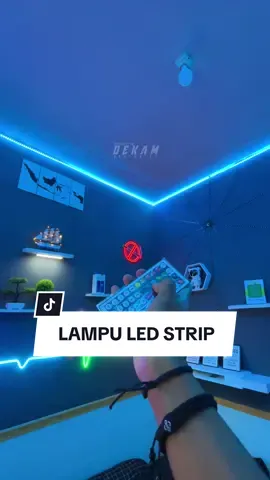 Lampu LED strip 5050 10M #kamaraesthetic #lampuled #ledstriplights #ledstrip #lampurgb #lampukamar #lampuaesthetic #fyp 