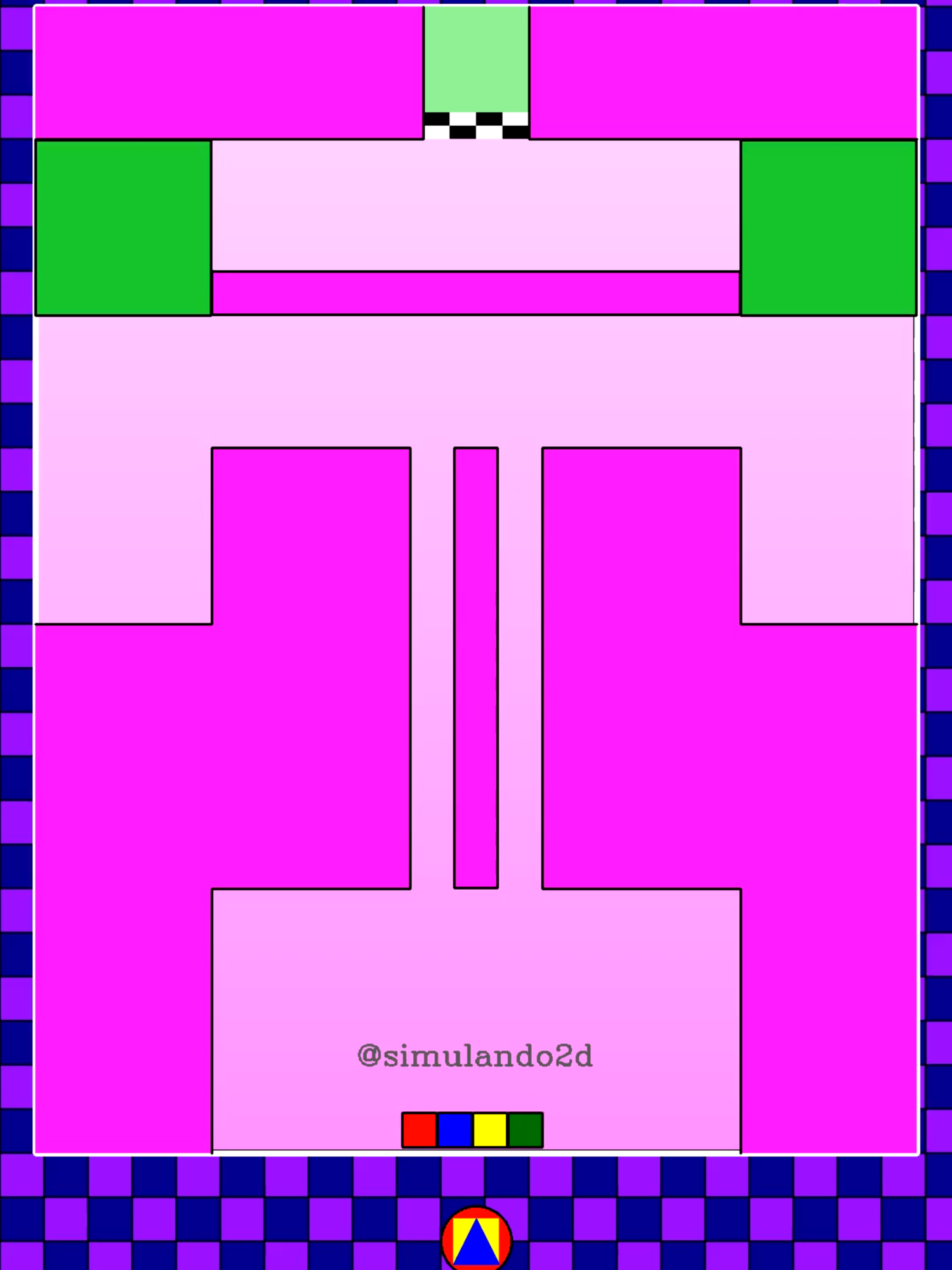 Square Race 🟦🟥🟨🟩 #squarerace #corridadequadrados #carreracuadrada #squareracegame #corridadequadrado #racingsquares #racingsquare #bouncingsquare #quadrados