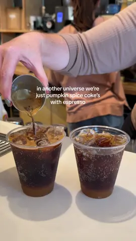 we promise we’re done with the coke videos (unless you’d wanna try this? 🤔) #coffeetok #supportsmallbusiness #baristatok #newportri #providenceri #rhodeislandthings #pumpkinseason #bageltok #pumpkinspice #cocacola 