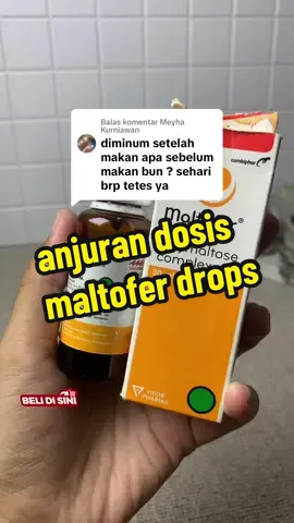 Membalas @Meyha Kurniawan bisa hitung sesuai dengan bb bayi ya bun, dosis anjuran dsa 2mg x bb bayi #suplementasizatbesi #maltoferdrops #zatbesianak 