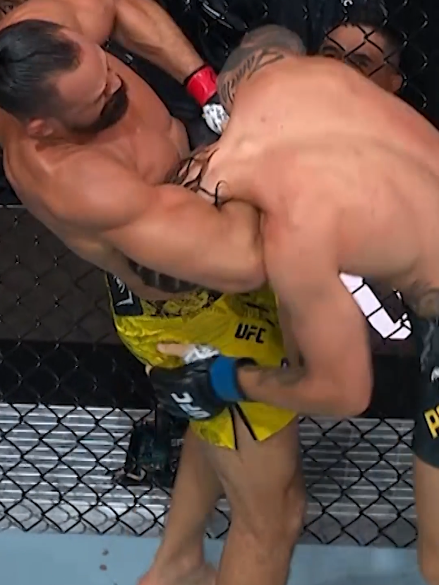 You NEVER know what can happen when Michel Pereira is in the Octagon 🫣 #michelpereira #UFC #mma