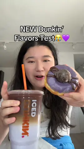 Trying Dunkin’s new Ube Marshmallow Machiatto💜✨ and ube marshmallow spider donut for halloween😭💜 and spooky season theyre actually SO good if you need a dunkin order trust this will hit if u love marshmallow ube vanilla flavors #dunkindonuts #dunkin #americarunsondunkin #starbucks #starbucksorder #dunkinorder #dunkinorders #ube #ubelatte #ubedonut #ubedessert #Foodie #icedvanillalatte #coffeetiktok #coffeeshop #coffeetime #icedcoffee 
