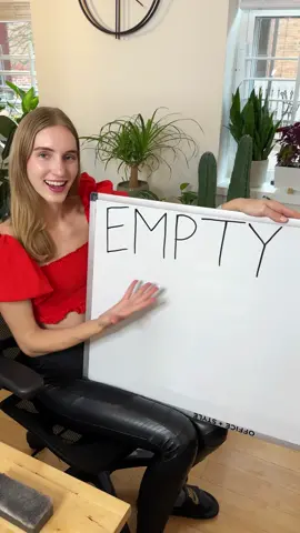 How to write empty 😂 #ariannitalagringa #englishwithariannitalagrina #learnenglish #english #englishteacher #mexico #venezuela #colombia #china #japan #korea #india #argentina #chile #humor #comedy #fun #funny 