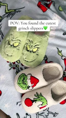 Link in bio to purchase💚🫶🏼 #christmas #tistheseason #countdowntochristmas #christmasgiftideas #grinch #grinchmas #grinchtiktok #havenbyerin #viral #slippers 