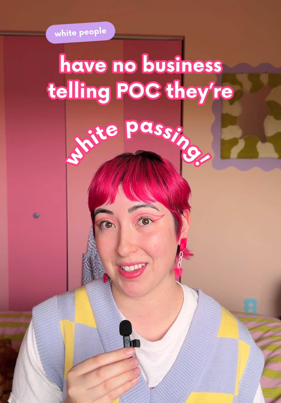 white people have no business telling POC they’re white passing! 👋 I’ve been thinking about this a lot lately as my current style has largely led more folks online to label me as white passing (pink hair, tattoos, colorful dressing, etc). And while I don’t have a problem with the label as a mixed Korean American, it’s always been odd to me coming from white folks…(the same ones who couldn’t tell the difference between Asian folks if their lives depended on it)…so let’s talk about it! 👀 #whitepassing #autisticsofcolor #mixed #korean #koreanamerican #asianamerican #intersectionality #disabled #autisticasian #autisticadults #unmaskingautism #actuallyautistic 