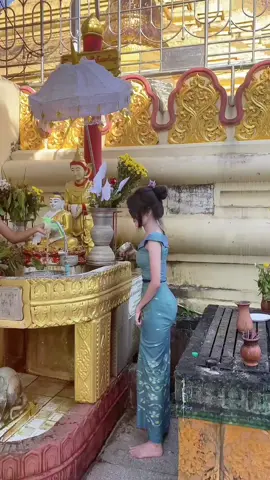 သတိရတိုင်း….💗 #fypシ゚ #foryoupageofficial #phyu #burmesedress 