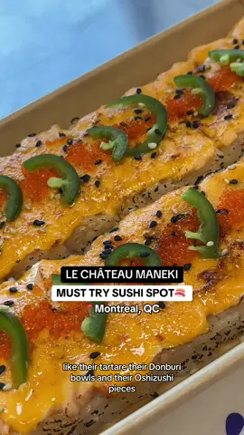 Looking for the ultimate sushi spot in Montreal?🍣 @chateaumaneki is the hidden gem you didn’t know you needed🤤  With dishes between $14-$16, @chateaumaneki makes sharing tasty AND budget-friendly. The more, the merrier (and the more sushi we can order)😋  📍 @chateaumaneki  740 Boul Crémazie E, Montreal, QC . . . . . . . #thingstodoinmontreal #montrealeats #foodiefinds #sushispot #bestsushi #montrealrestaurant #montrealfun #montrealfood #ugccreator #ugccommunity #yyzevents #japaneserestaurants #montrealcanadiens #fyp #montrealcanada 
