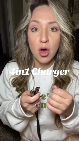 Charger struggles dont exist for me anymore other than I need more of these for my family!  #4in1charger #fastcharger #usbcharger #typeccharger #alldevicecharger #batterycharger #chargers #phones #techtok 