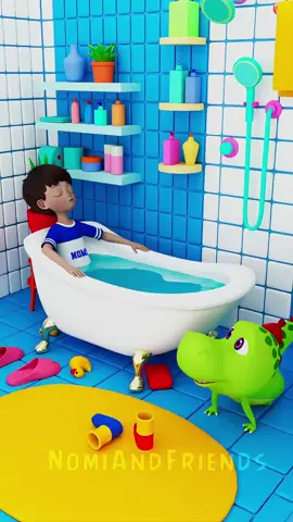 Can Nomi Ever Relax? Rexi Says No! 💦😂#funny #shorts Rexi is hiding under the bathtub while Nomi is relaxing in the bath. Suddenly, Rexi jumps up, stands on the tub, and pees on Nomi's face before hiding again. Nomi wakes up in shock, looks around but finds nothing, and then goes back to his relaxing position. Rexi, Nomi, bathtub prank, funny animation, prank, water splash, bathroom humor, funny shorts, animation video, short clip, comedy, Rexi prank, viral video, bathroom , funny moments, prank unexpected prank, bathroom