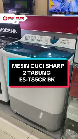 Mesin cuci 2 Tabung ES-T85CR BK✨ Kinerja handal & harga terjangkau🥰🛒 langsung CO Payment dikeranjang belanja/L!nk pembelian online diprofile  #mesincuci #mesincucibagus #mesincuci2tabung #mesincucisharp #mesincucisharp2tabung #fyp #solusikeluarga 