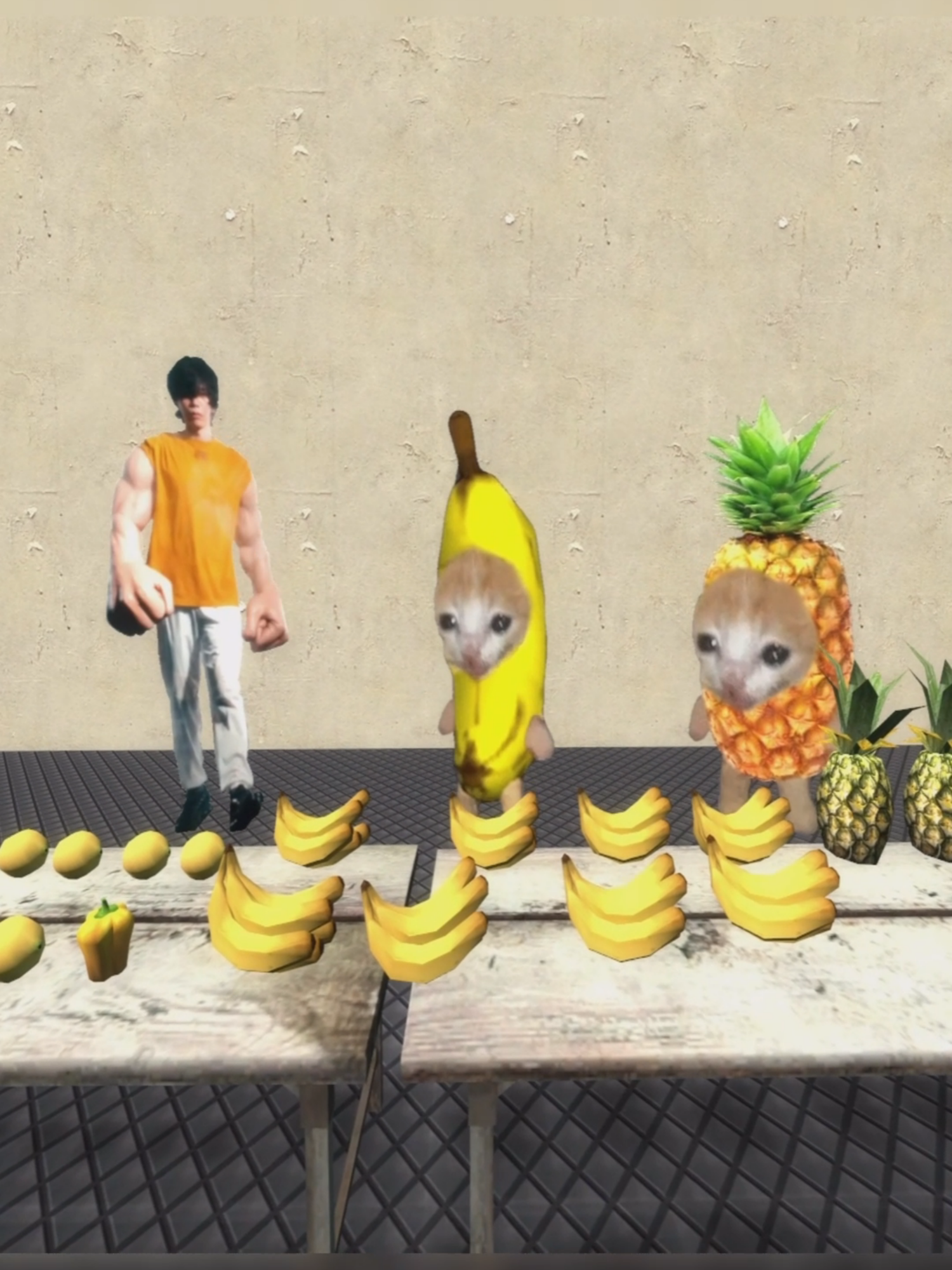 ネコ達のフルーツショップ 🐱 #garrysmod #nextbot #bananacat #pineapplecat #ハッピー米津 #catmeme #猫ミーム #fyp
