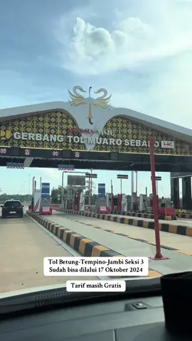 Jalan Tol Betung Tempino Jambi Seksi 3 sudah bisa dilalui, Gass yang mau ke palembang 🤭 #toljambipalembang #toljambibetung #tolbayunglencirtempino #hutamakarya #jalantolsumatra #tolpalembangjambi 