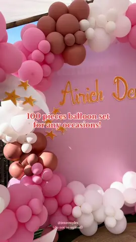 100 pieces balloon set for any occasions! 🎀😍 #balloon #balloondecor #diyballoon #balloonset #partydecor #partyideas #tiktokfinds #fyp 