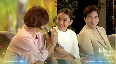 anong nagkakainan direk cathy 😅😂 wala naman daw ibang meaning yun,kayo talaga 😅 #HelloLoveAgain #HelloLoveAgainMediaDay #KathDen #kathrynbernardo #aldenrichards 