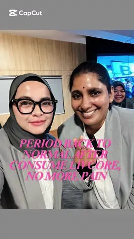 Thank you for sharing  Ms Vidia, beliau mengalami period pain dan period tak teratur , after consume livcore tiada lagi period pain, dan period kembali normal,  untuk pertanyaan lebih detail boleh klik link bio 🤗 #livcore #periodpain #aulorapantswithkodenshi #pigmentation 
