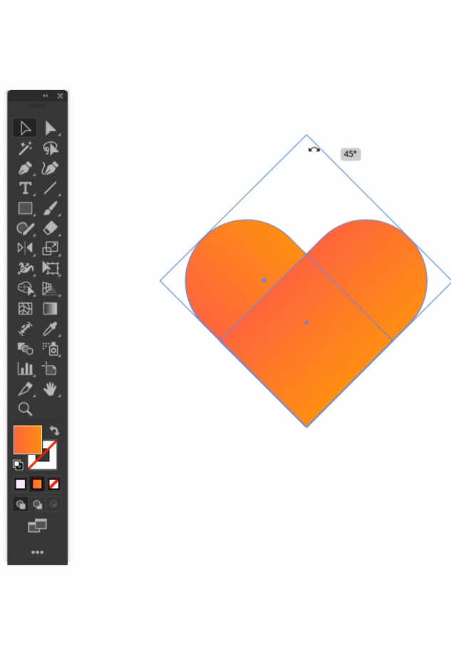 How to draw heart 💙 in Adobe illustrator #illustrator #tutorial #adobeillustrator #reels #education #tips #vector #illustratortips #heart 