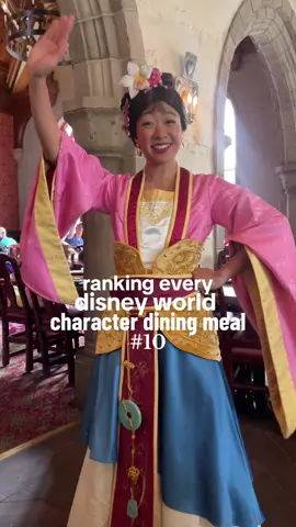 Ranking Every Disney World Character Dining Meal 👑 10: Akershus Royal Banquet Hall Akershus Royal Banquet Hall 📍EPCOT 🍽️ Breakfast – 8:30 AM to 12:10 PM  Lunch – 12:15 PM to 4:40 PM  Dinner – 5:25 PM to 8:05 PM 📅 You are going to want to snag this reservation 60 days out, and princess dining does seem to book quickly!  💵 Breakfast: $55 per adult, $35 per child 💵 Lunch/Dinner: $67 per adult, $43 per child What do you think is at number 9? #disneyworld #epcot #characterdining #disneyprincess #disneyfoodie #RestaurantReview #wdw #disneyparks 
