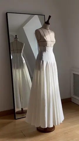 making a couture skirt. vol 3 #couture #hautecouture #corset #fashiondesign #paris #fashion 