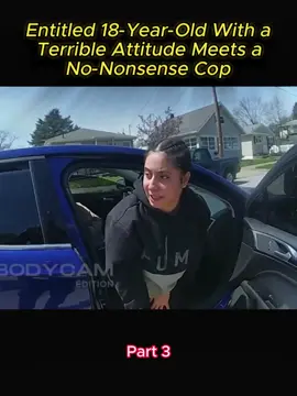 Entitled 18-Year-Old With a Terrible Attitude Meets a No-Nonsense Cop #cops #police #vairal #usa🇺🇸