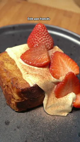 Pan francés perfecto 🍞❤️  #panfrances #tostadafrancesa #Receta #cocina #fresas
