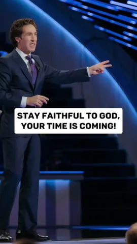 Stay Faithful to God – Your Time Is Coming, Like David's! Just like David, your season of breakthrough is on its way. Stay faithful to God, trust His timing, and watch how He turns things around for your good.  #FaithfulToGod #joelosteen #motivation #Inspiration #christiantiktok #success #usa_tiktok  #YourTimeIsComing #TrustGod #DavidFaith #StayStrong #Inspiration #FaithJourney