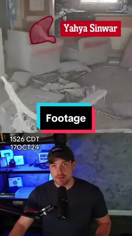 Last footage of Sinwar