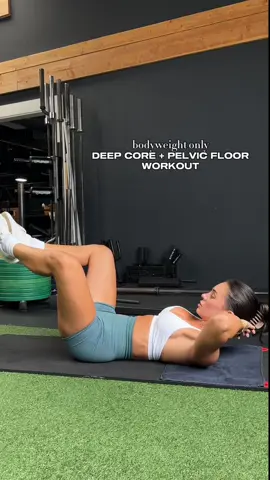 Deep core + pelvic floor workout to start doing weekly!