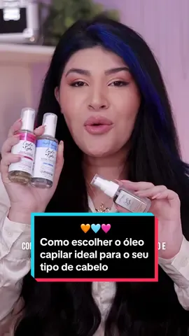 🧡🩵🩷Na dúvida sobre qual óleo Carol Kyoko e Left Cosméticos? Vem que eu te ajudo!  ✅ Todos possuem proteção térmica ✅ Todos são liberados Low Poo 🐾 Todos são veganos  👉🏻 Você encontra a venda na loja oficial da @leftcosmeticos e nas melhores lojas físicas do ramo 🩷 Óleo Noturno e Diurno está disponível exclusivamente na loja parceira @elausabrasil