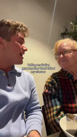 ( im not failing btw ) she said “ if we werent in public i wouldve screamed at you” #nonna #italiangrandma #grandma 