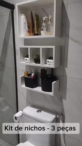 🌟 Transforme seu banheiro em um espaço de organização e estilo! Conheça nossos nichos de MDF. #BanheiroOrganizado #Decoração 🌸 📱 21 98894-2323