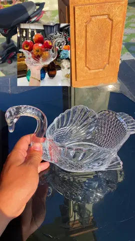 Đĩa đựng hoa quả pha lê thuỷ tinh đĩa đựng hoa quả thiên nga thuỷ tinh#karaokeanphu #cauhon #xu #giadungdaian #giadungthongminhdaian 