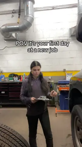 Hope you’re doing well Mr Jakovich! 🙌🏻 #justkidding #autotech #girlmechanic #automotivetechnician #newjob #howtodoanalignment #girlmechanic #foryoupage #automechanic 