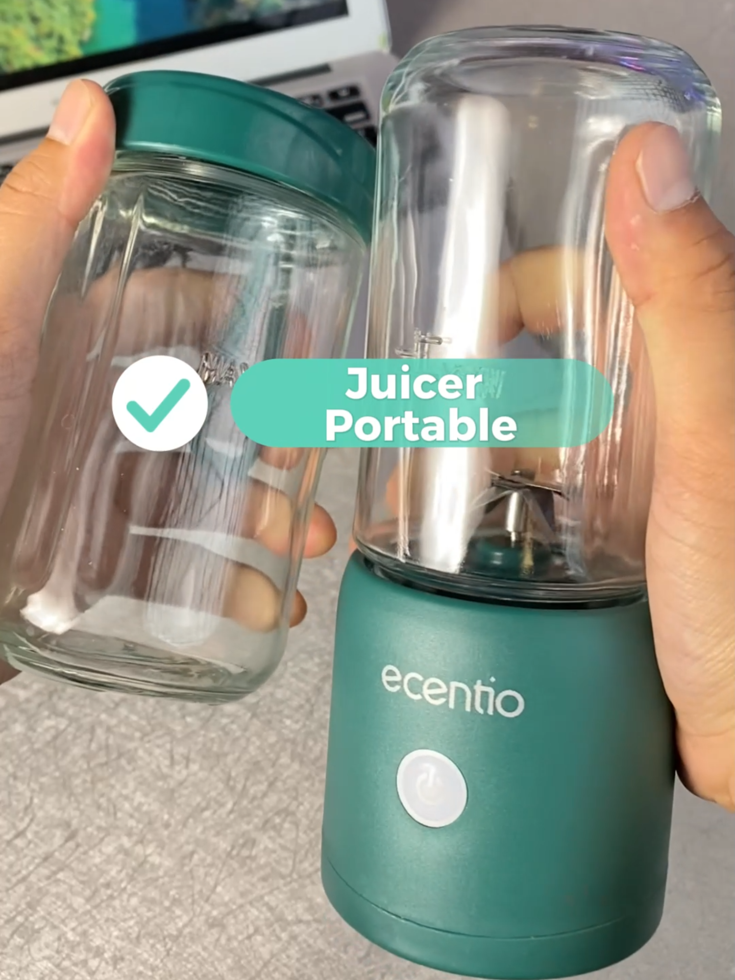 Ecentio 8-Pisau Glass Blender, multifungsi dan portable! 🥤✨ Kapasitas 380ml, dengan 8 mata pisau tajam untuk hasil yang halus dan cepat. Dilengkapi USB charger, praktis dibawa ke mana saja. Nikmati minuman sehat kapan pun! 🍊🍓 #BlenderPortable #HealthyLifestyle #JusSehat #EcentioBlender #Ecentio